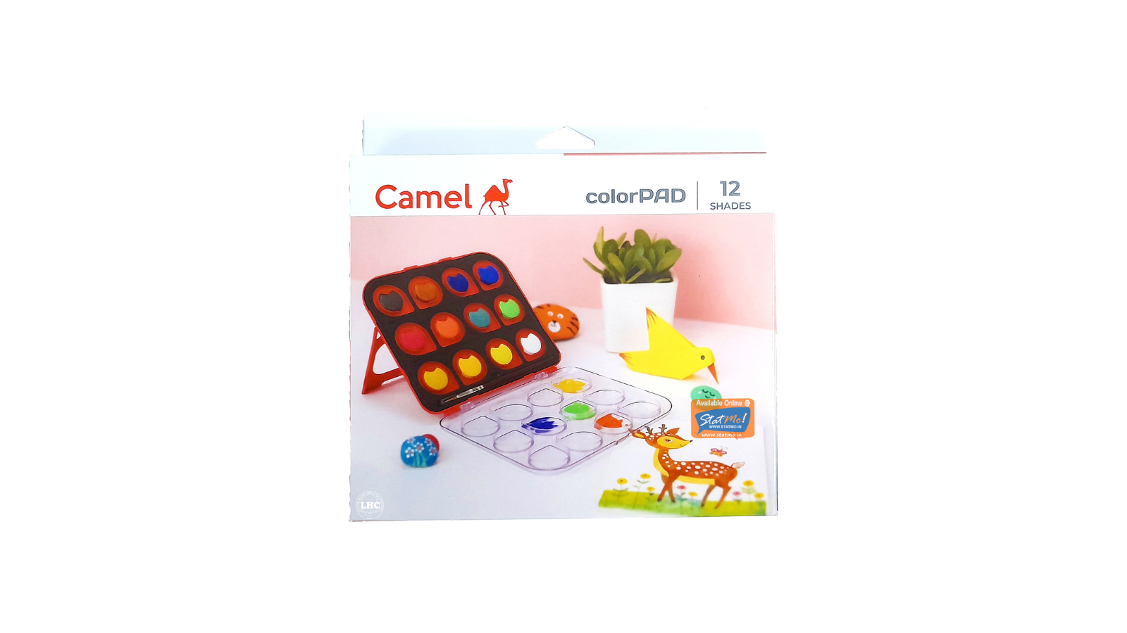 Camel Color Pad Water Colour Cakes - 12 Shades