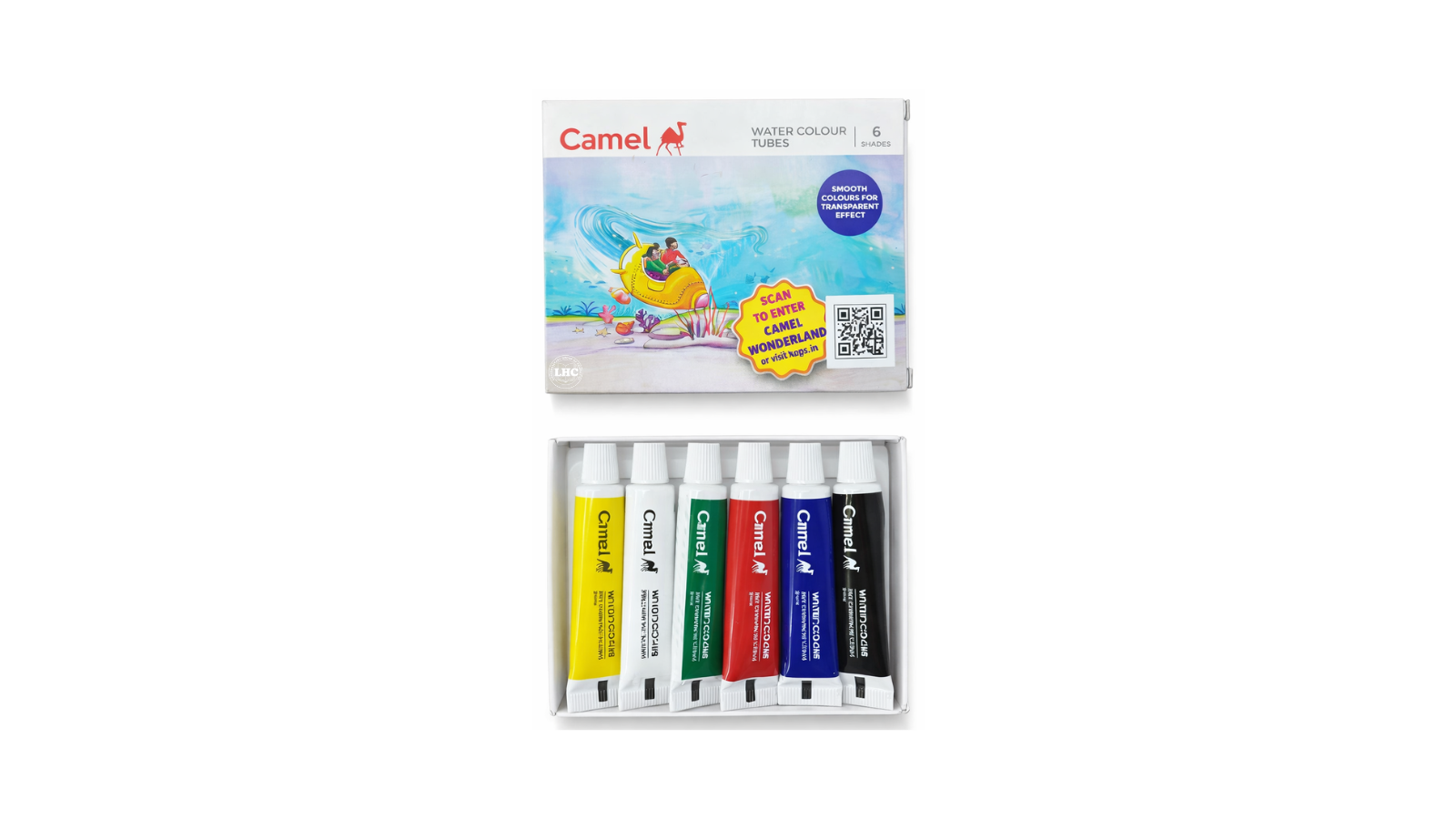 Camel Water Colour Tubes - 06 Shades