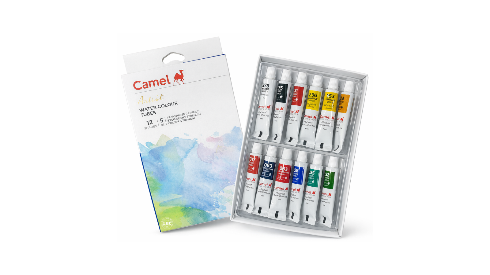 Camel Artist Water Colour Tubes(5ml) - 12 Shades