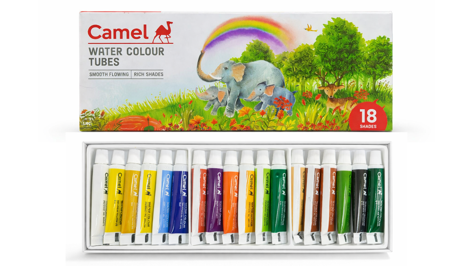 Camel Water Colour Tubes - 18 Shades