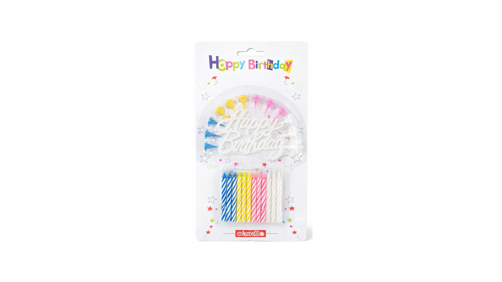 Birthday Candles & Holder - Large