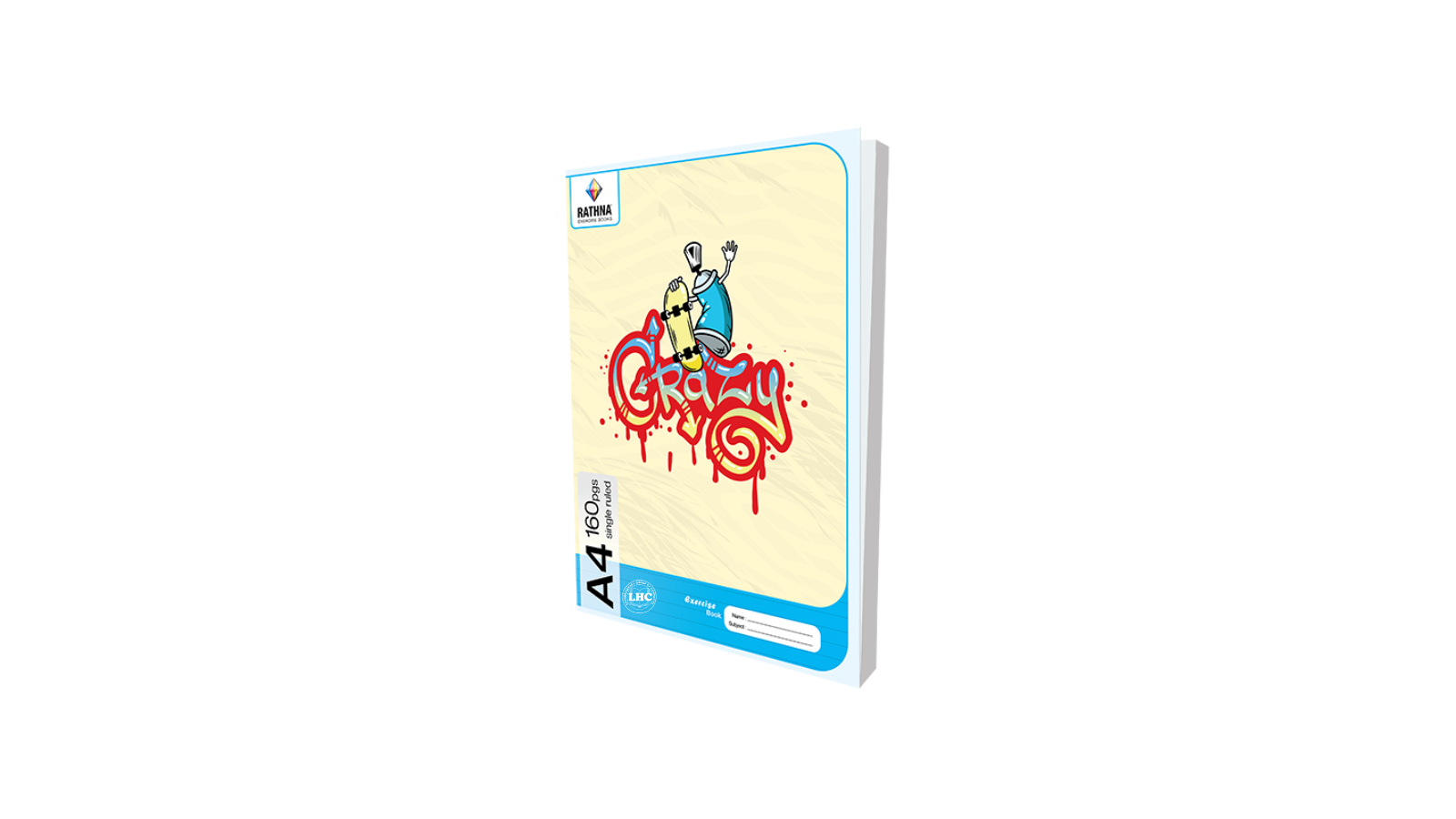 Rathna A4 CR Book (160pgs) - Single Rule
